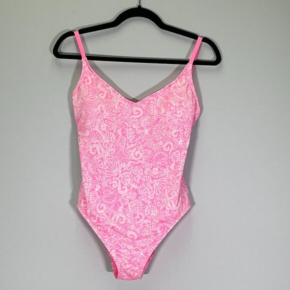 Lilly Pulitzer Klynn Women's Size 6 Pink Tidepool One-Piece Swimsuit NWT - Picture 1 of 4